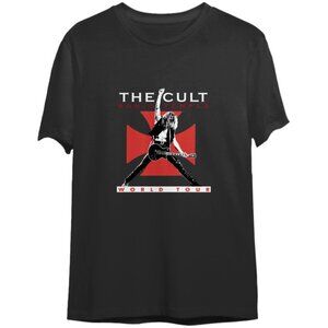 The Cult Sonic Temple 1989 World Tour T-Shirt Rock Music Graphic Fan Concert 79